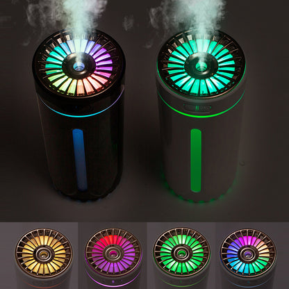 Drahtloser Luftbefeuchter Bunte Lichter Stumm Ultraschall USB Fogger Cool Mist Maker Für Auto