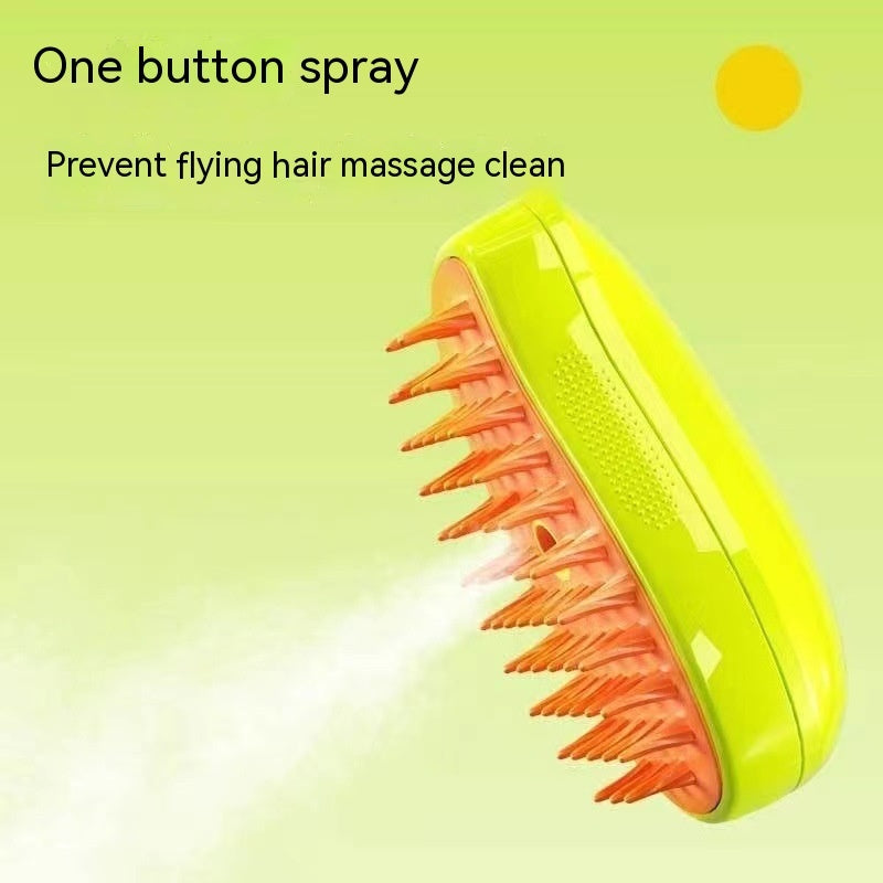 3 In 1 Pets Steam Brush Electric Spray For Massage Pet Grooming Hair Removal Combs