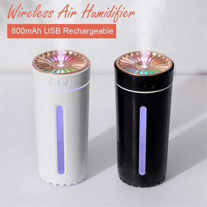 Drahtloser Luftbefeuchter Bunte Lichter Stumm Ultraschall USB Fogger Cool Mist Maker Für Auto