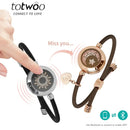 TOTWOO Long Distance Touch Bracelets and  Light Up&Vibration 