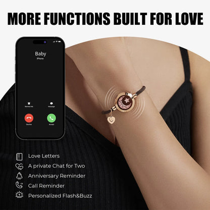 TOTWOO Long Distance Touch Bracelets and  Light Up&Vibration 