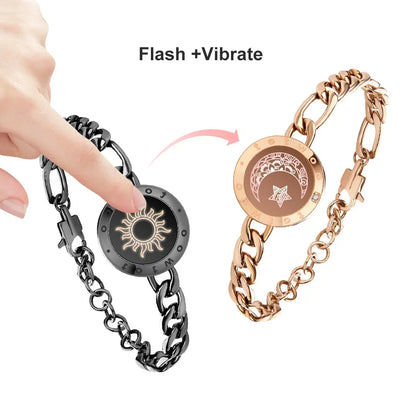 TOTWOO Long Distance Touch Bracelets and  Light Up&Vibration 