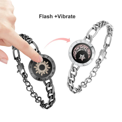 TOTWOO Long Distance Touch Bracelets and  Light Up&Vibration 