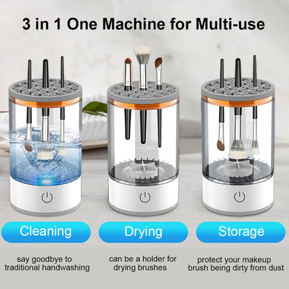 Automatic Electric Makeup Brush Cleaner - USB Portable Rotary Washing Machine for Effortless Cleaning