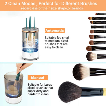 Automatic Electric Makeup Brush Cleaner - USB Portable Rotary Washing Machine for Effortless Cleaning