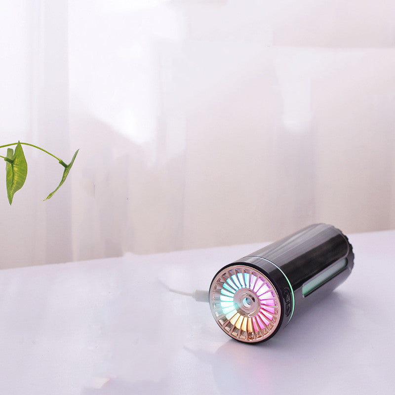 Drahtloser Luftbefeuchter Bunte Lichter Stumm Ultraschall USB Fogger Cool Mist Maker Für Auto