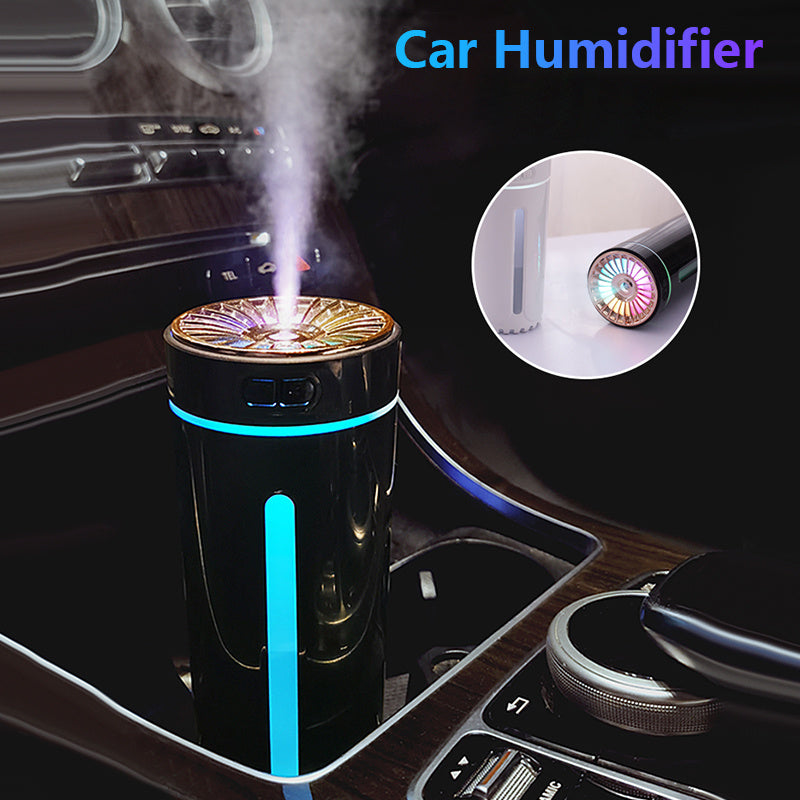 Drahtloser Luftbefeuchter Bunte Lichter Stumm Ultraschall USB Fogger Cool Mist Maker Für Auto