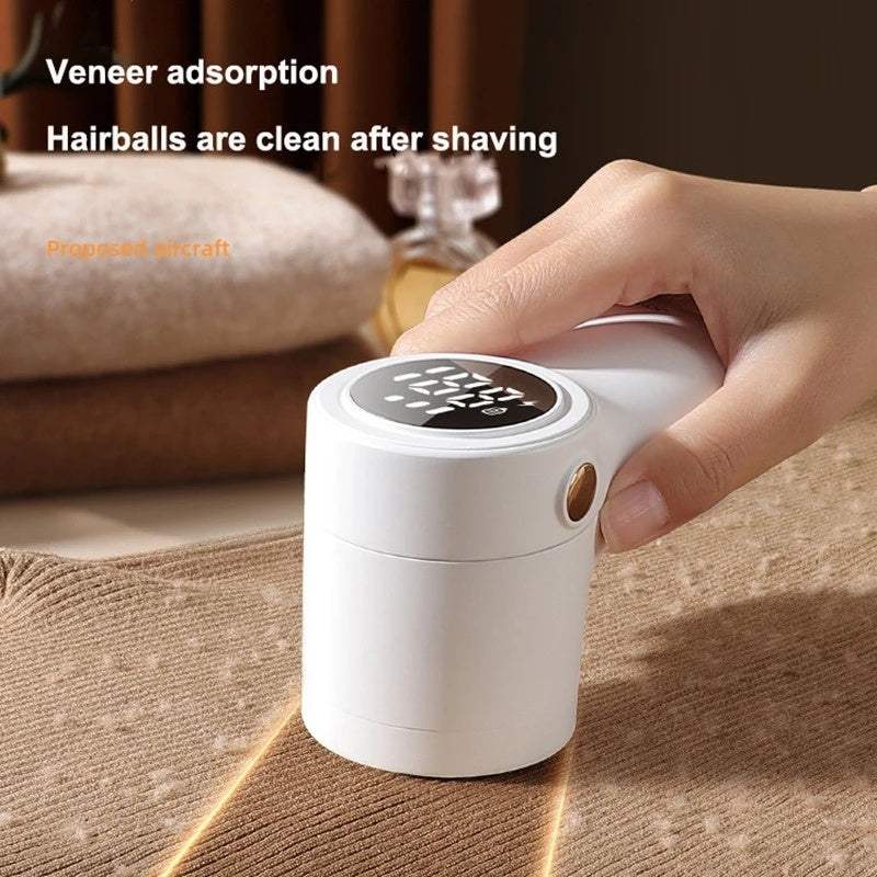 Electric Hairball Trimmer Smart LED Digital Display USB Charging Portable