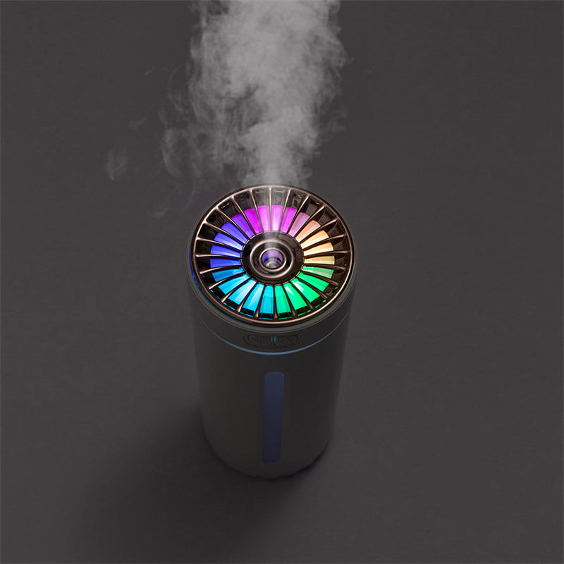 Drahtloser Luftbefeuchter Bunte Lichter Stumm Ultraschall USB Fogger Cool Mist Maker Für Auto