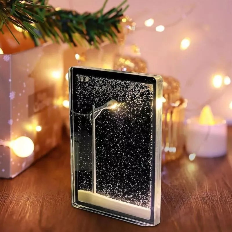 Snowy Night Light Street Light DIY Christmas Decor