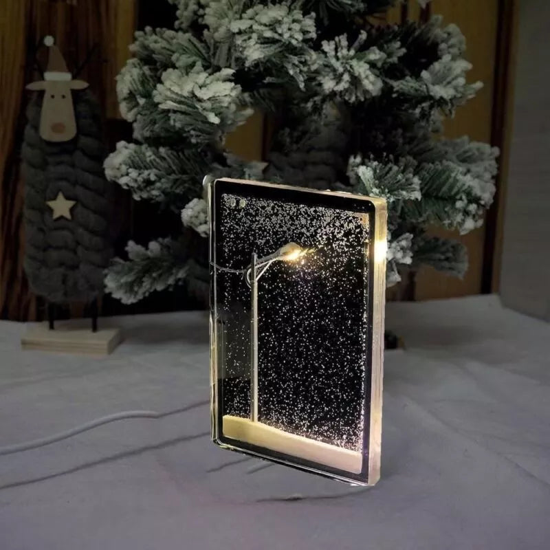 Snowy Night Light Street Light DIY Christmas Decor